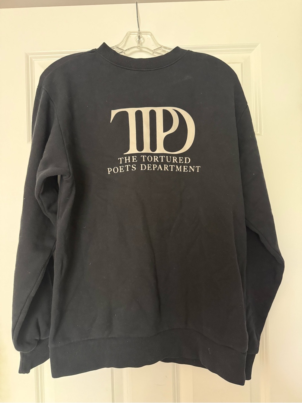 The Tortured Poets Department Black Logo Sweatshirt,Taylor Swift